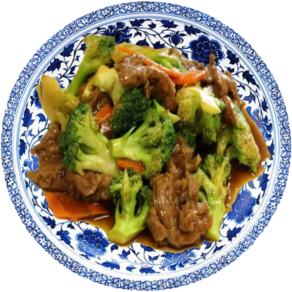 Tender beef stir-fried with fresh broccoli in savory sauce at New Panda 2, a Chinese Restaurant in Gaston