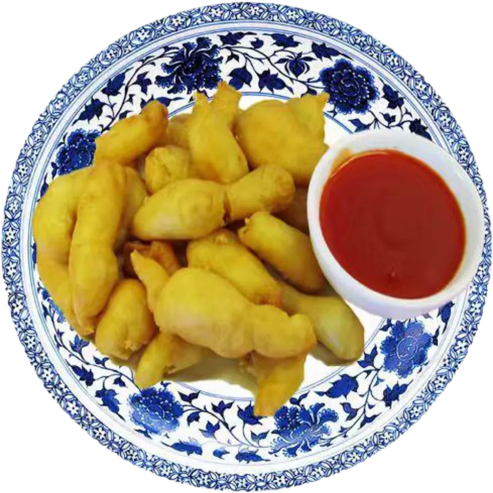 Golden fried pork with sweet and sour sauce at New Panda 2, a Chinese Restaurant in Gaston